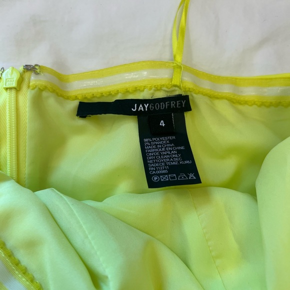NWT Never worn Jay Godfrey Martell Gown in Citrine - Picture 5 of 6